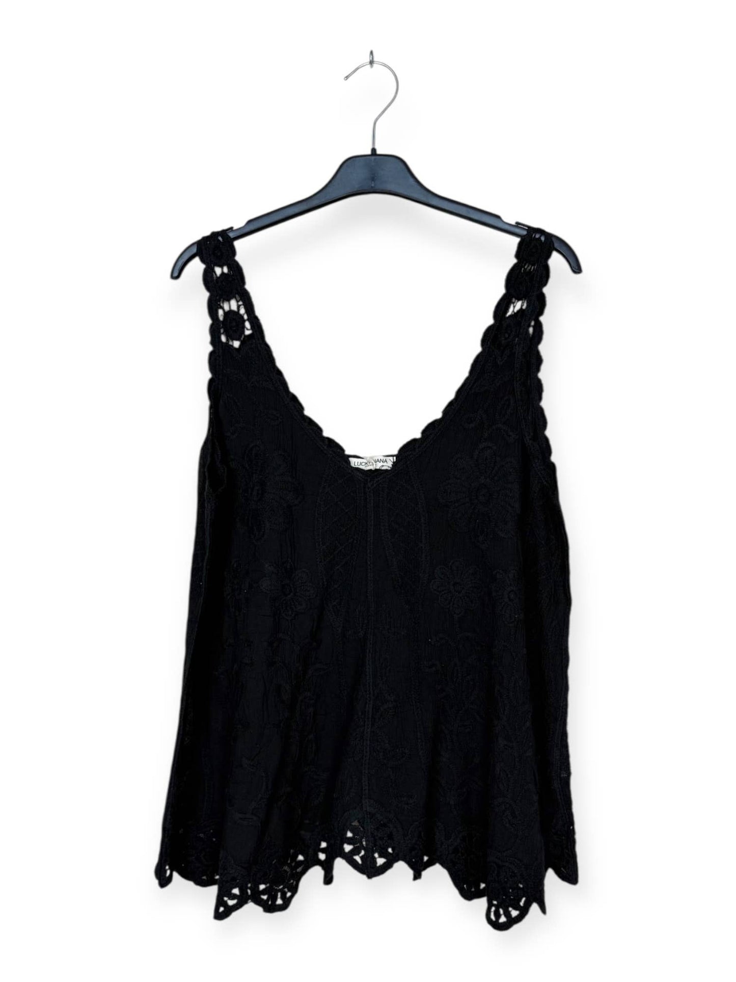 Spitzen-Top mit Blumenmuster