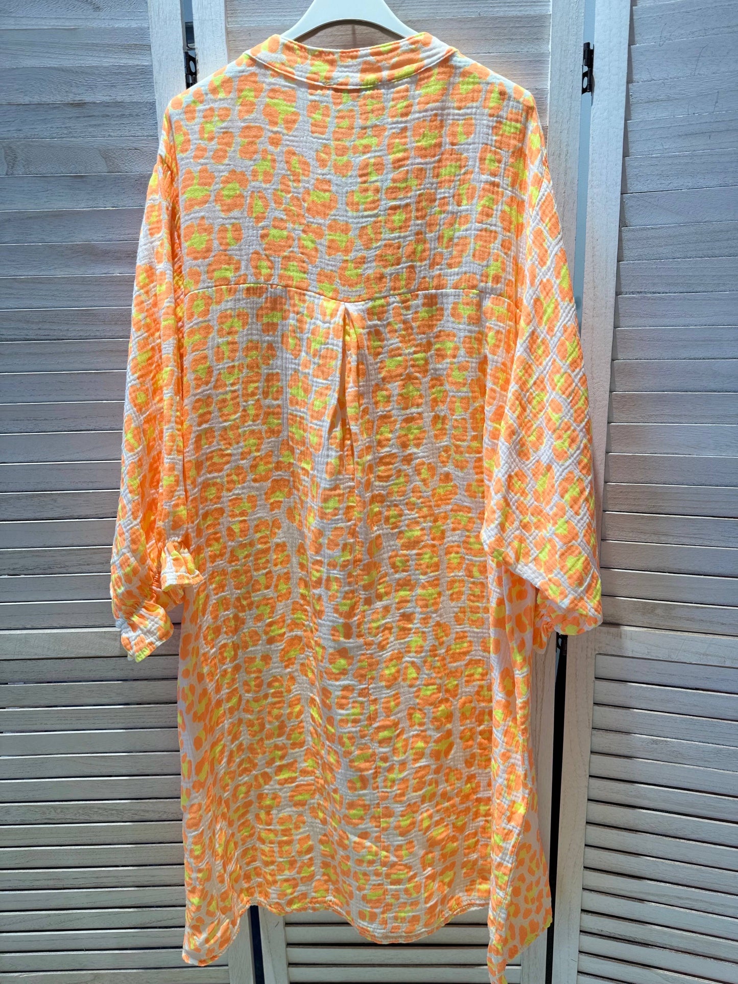Leichtes Kleid Musselin mit Puffärmeln