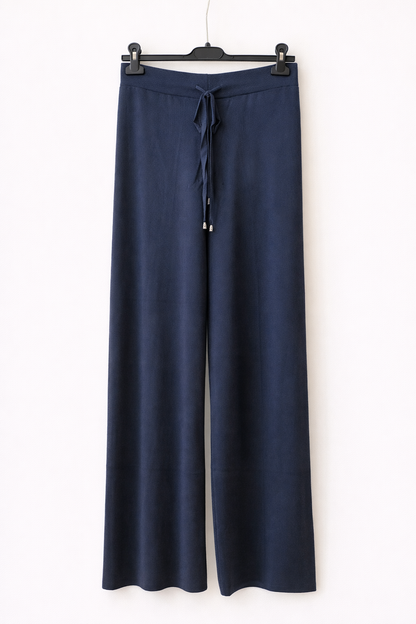 Weite, fließende Hose mit elastischem Bund