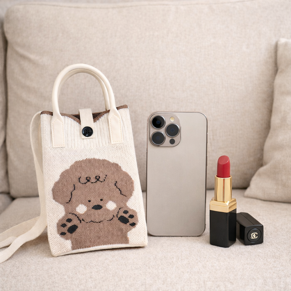 Pixie Bag Pudel Hund - Kleine Handytasche