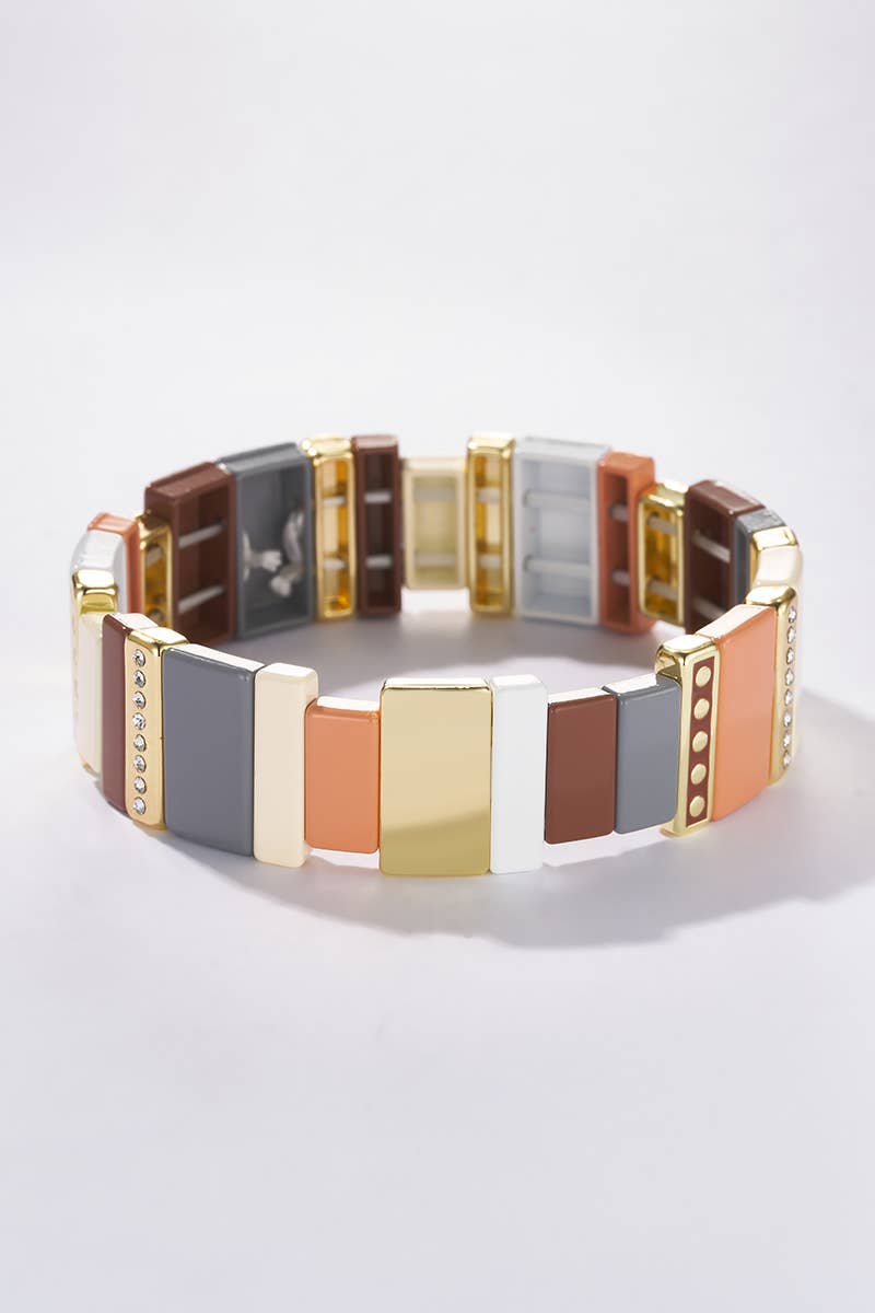 Asymmetrisches buntes Armband