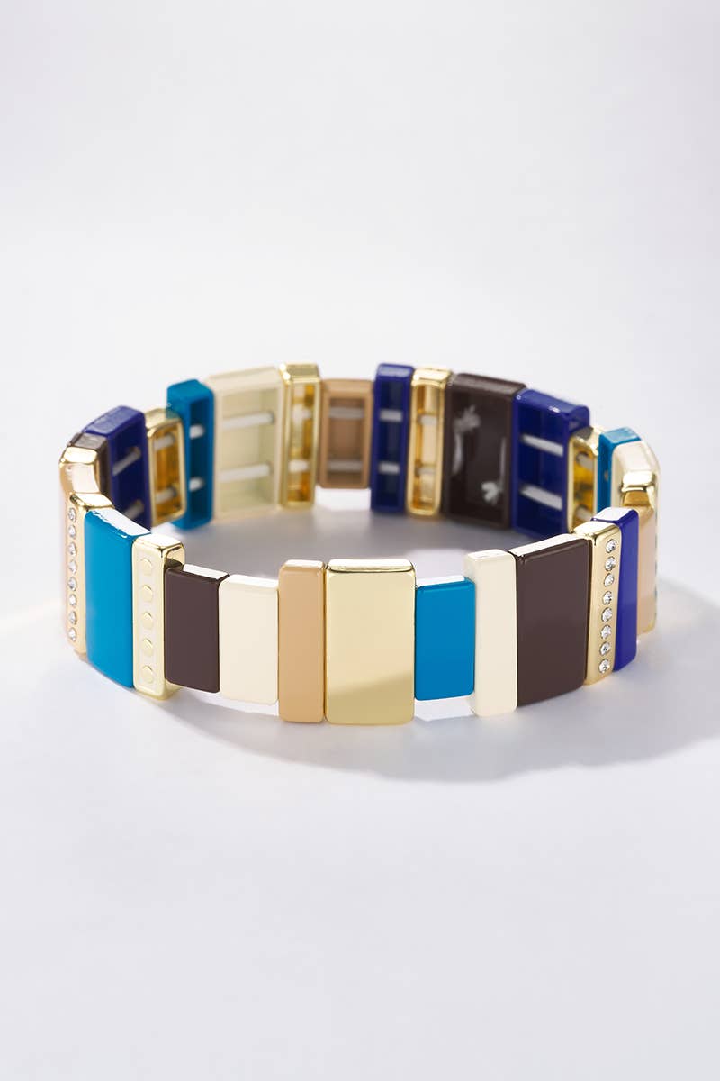 Asymmetrisches buntes Armband