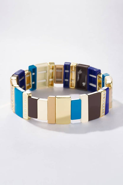 Asymmetrisches buntes Armband