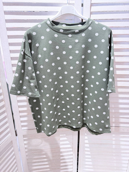 T‑Shirt mit Punkten
