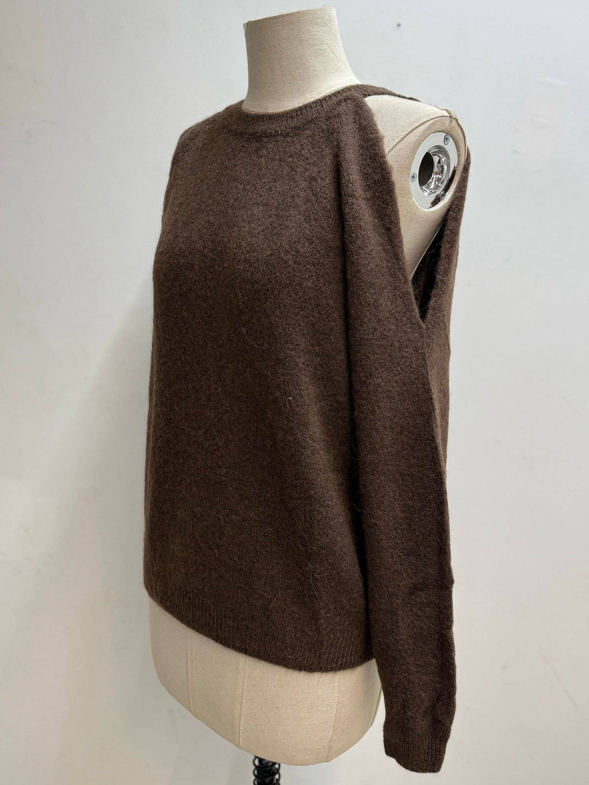 Weicher Strickpullover mit Rundhalsausschnitt und langen Ärmeln