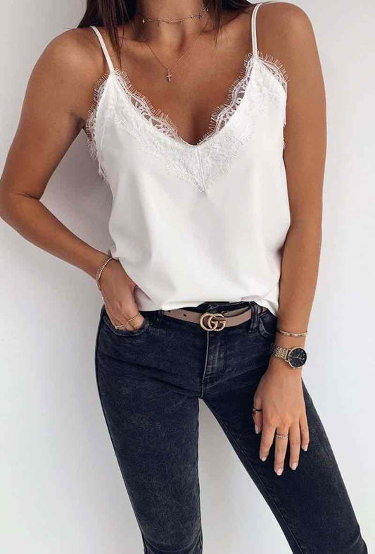 Tanktop mit Spitze - 9503