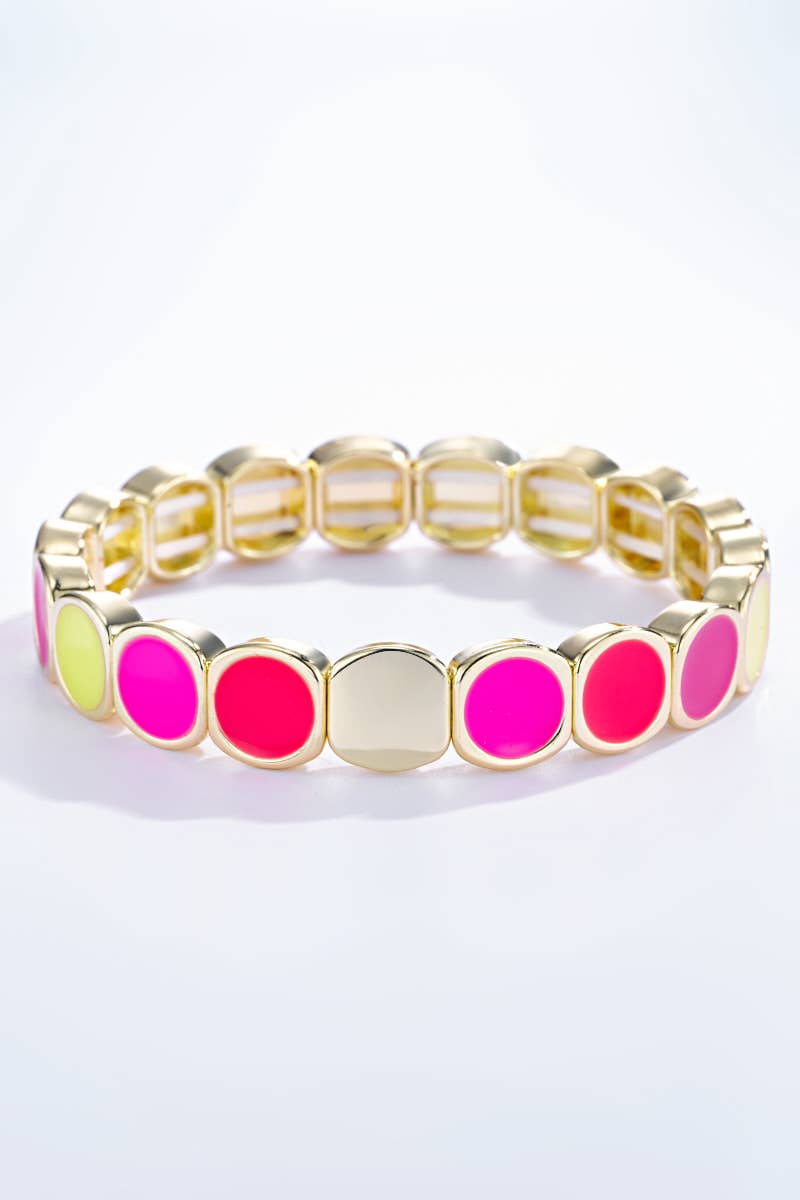 Buntes Armband mit Elastik