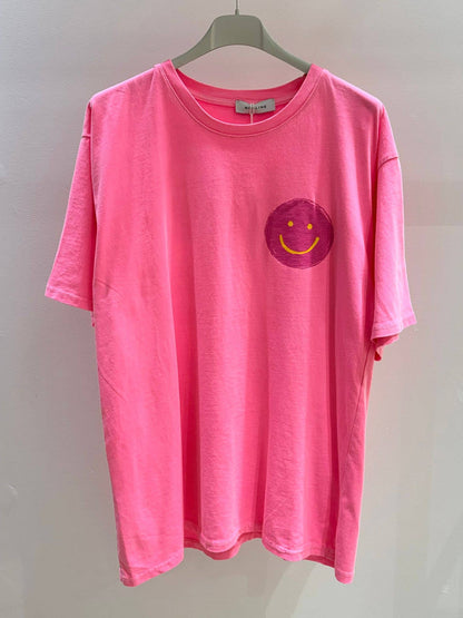 Bedrucktes T‑Shirt Damen Smiley