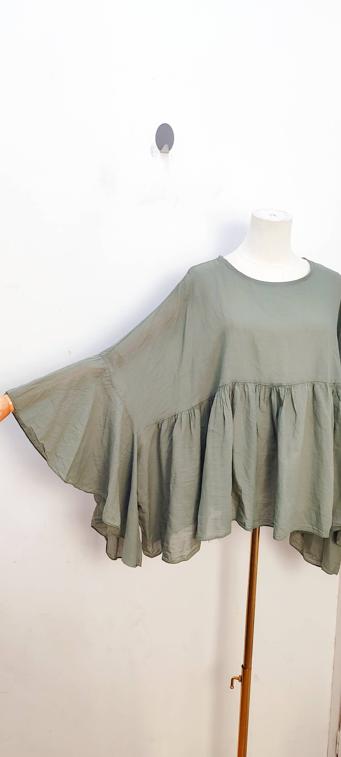 Bluse Oversized Fledermausärmel