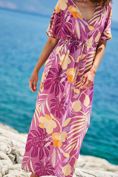 Kokkosammou Maxikleid Pfirsichflaum