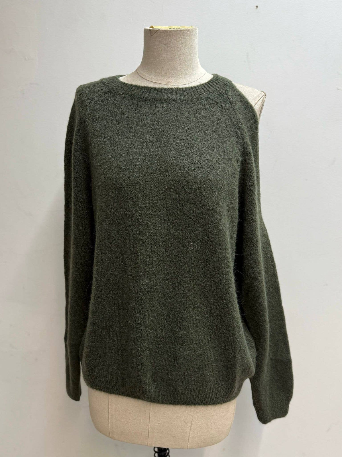 Weicher Strickpullover mit Rundhalsausschnitt und langen Ärmeln