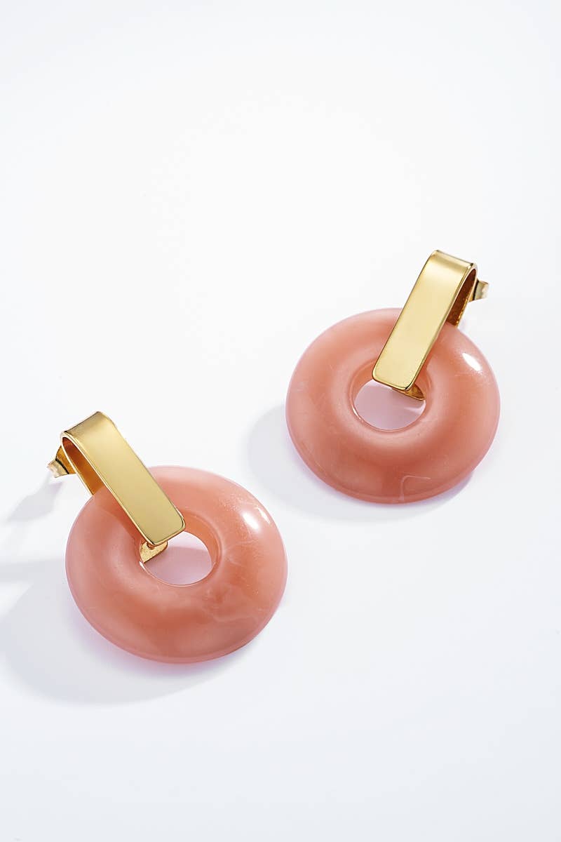 Edelstahlohrstecker rund