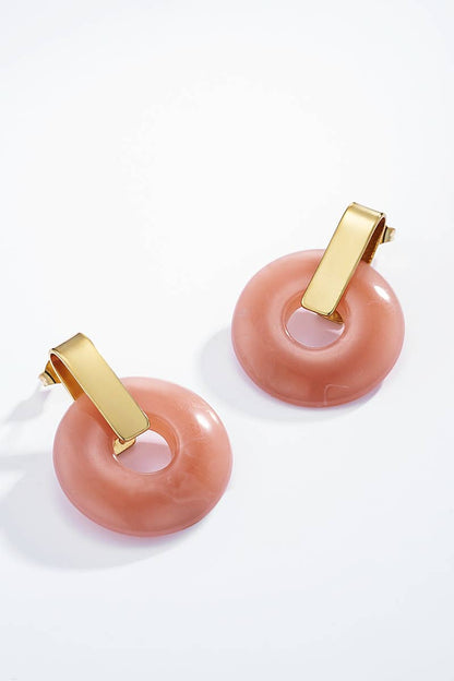 Edelstahlohrstecker rund