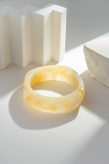 Breite Armbänder Braun Ecru Gold Trend