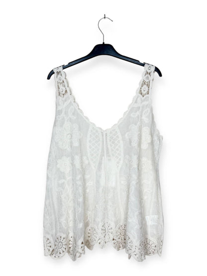 Spitzen-Top mit Blumenmuster