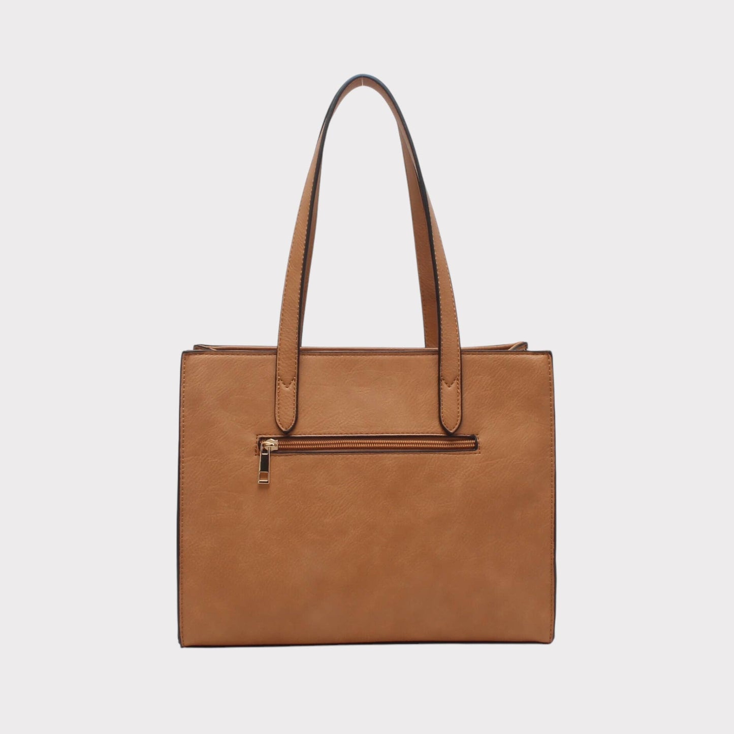 Shopper-Tasche mit Leoparden-Effekt-Schulterriemen und Tasche
