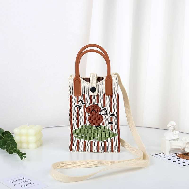Pixie Bag Capybara und Krokodil - Kleine Handytasche