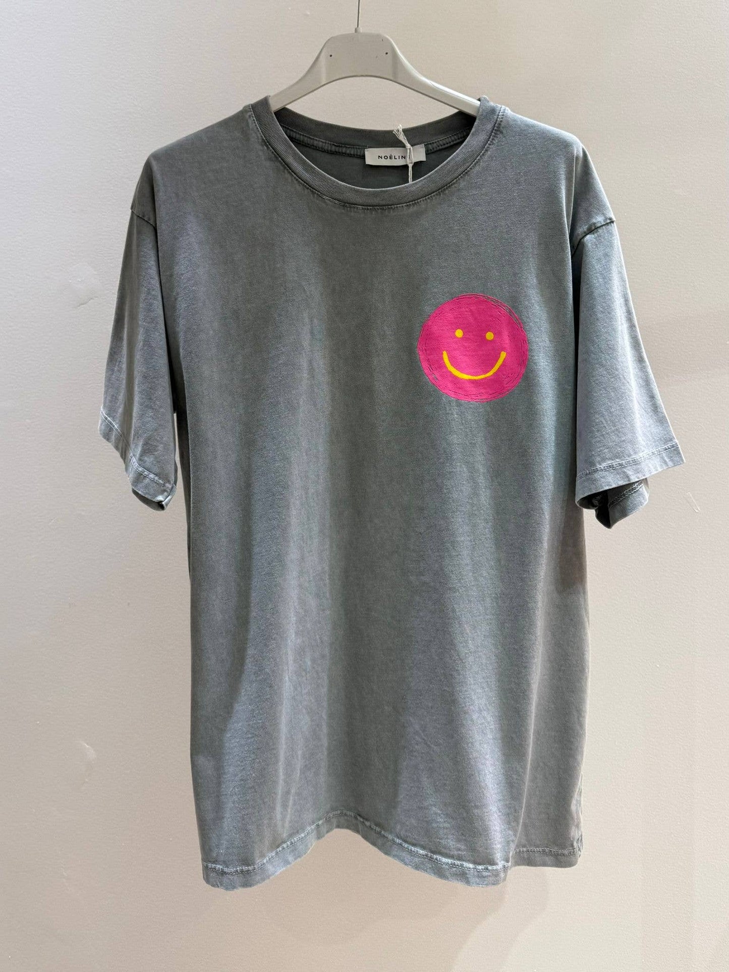 Bedrucktes T‑Shirt Damen Smiley