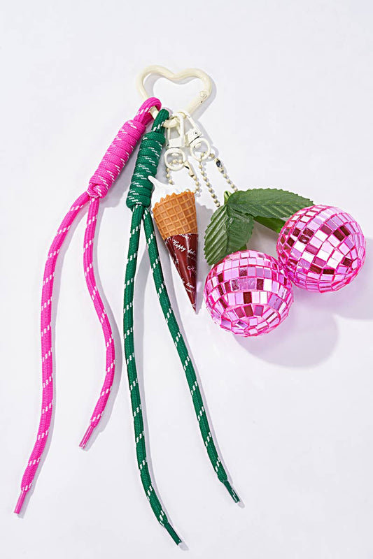 Grigri Taschenzubehör und Schlüsselanhänger Disco-Kirsche