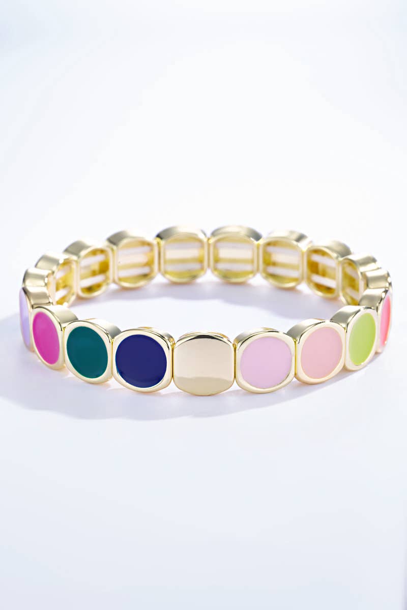 Buntes Armband mit Elastik