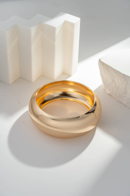 Breite Armbänder Braun Ecru Gold Trend