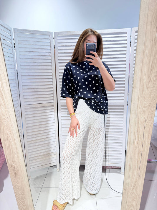 T-Shirt mit Polka-Dots