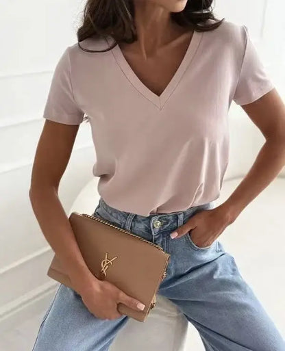 Damen T-Shirt V-Ausschnitt - 2223