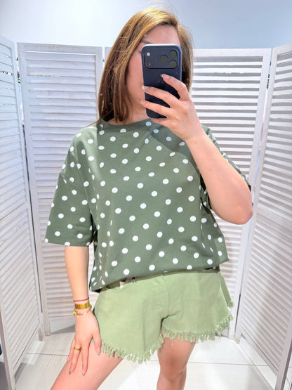 T‑Shirt mit Punkten