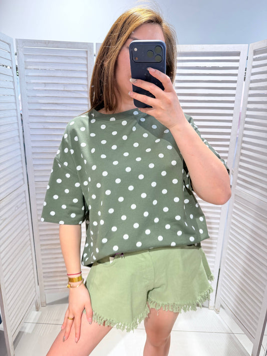 T‑Shirt mit Punkten