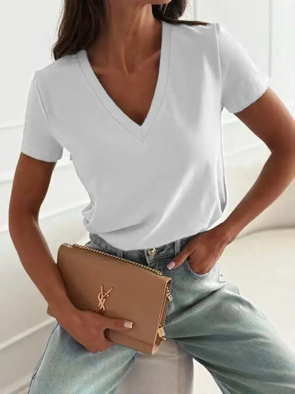 Damen T-Shirt V-Ausschnitt - 2223