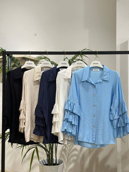 ADORA Hemd mit gestuften Ärmeln