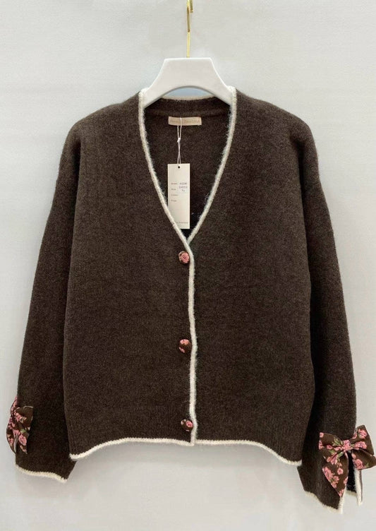 Strickjacke Schleife