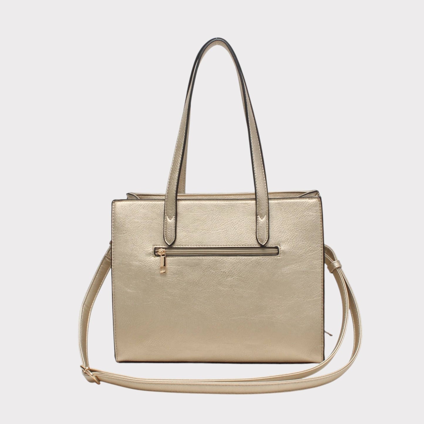 Shopper-Tasche mit Leoparden-Effekt-Schulterriemen und Tasche
