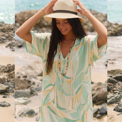Kokkosammou Maxi-Kaftan Kythera