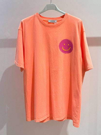 Bedrucktes T‑Shirt Damen Smiley