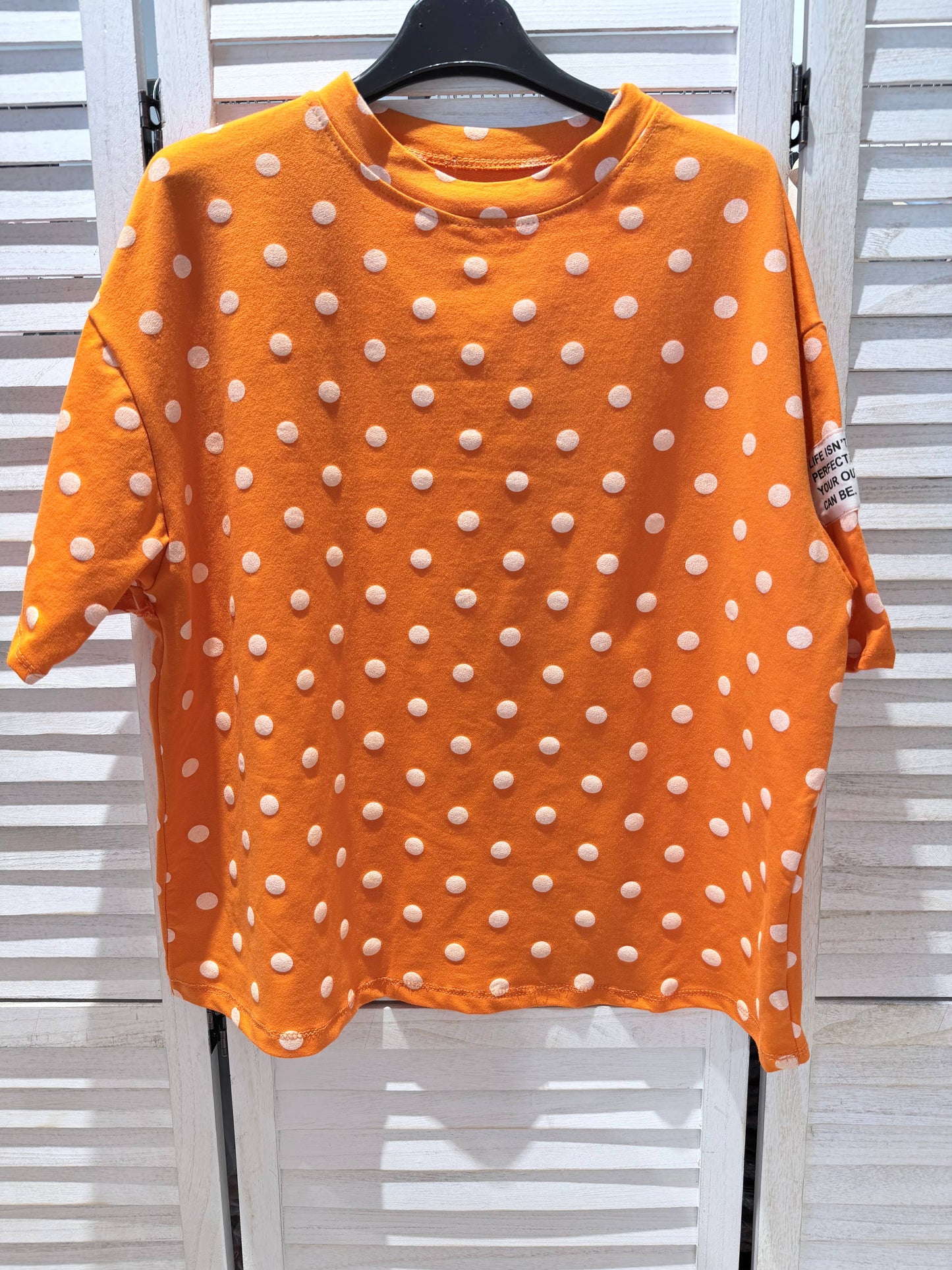 Baumwoll-T-Shirt mit Punkten