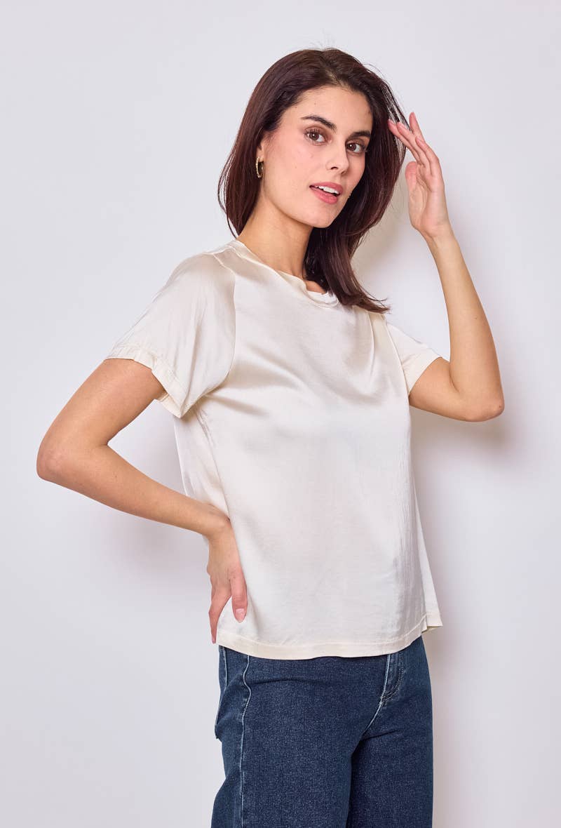 Kurzärmeliges Jersey-T-Shirt