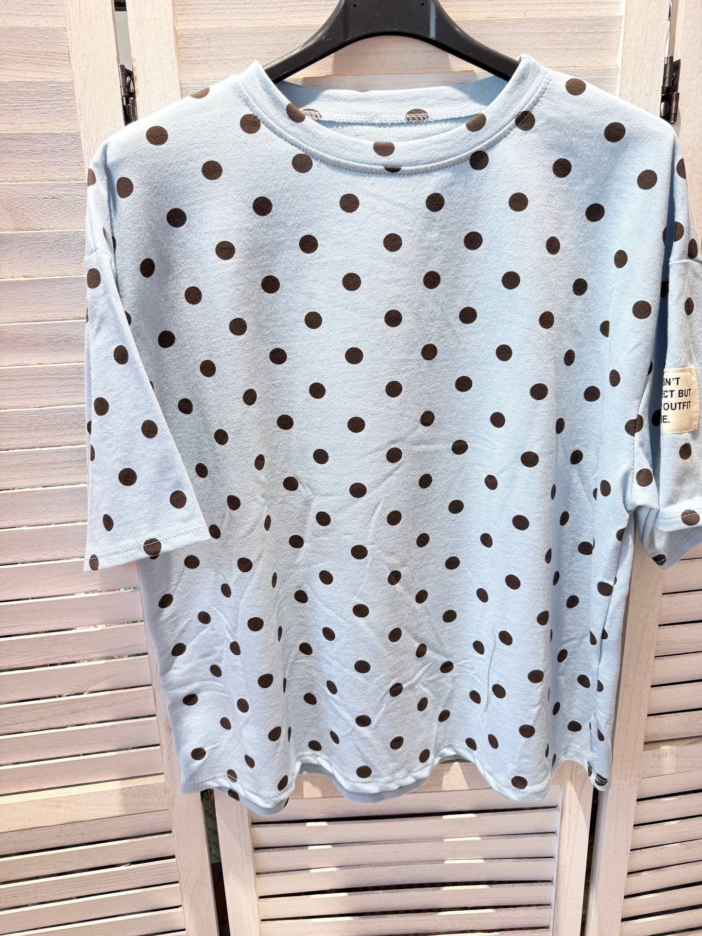 Gepunktetes T-Shirt aus Baumwolle