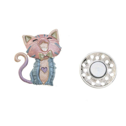 Brosche - Katze