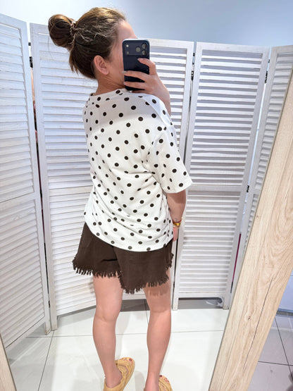 T‑Shirt mit Punkten