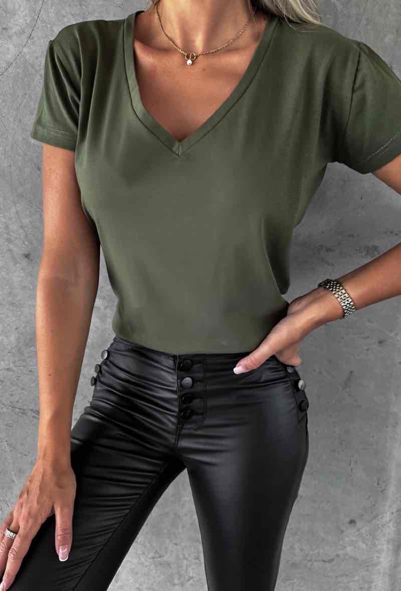 Damen T-Shirt V-Ausschnitt - 2223