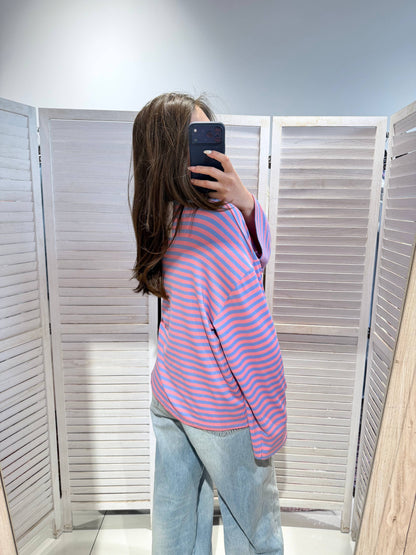 Langarm-T-Shirt mit Streifen