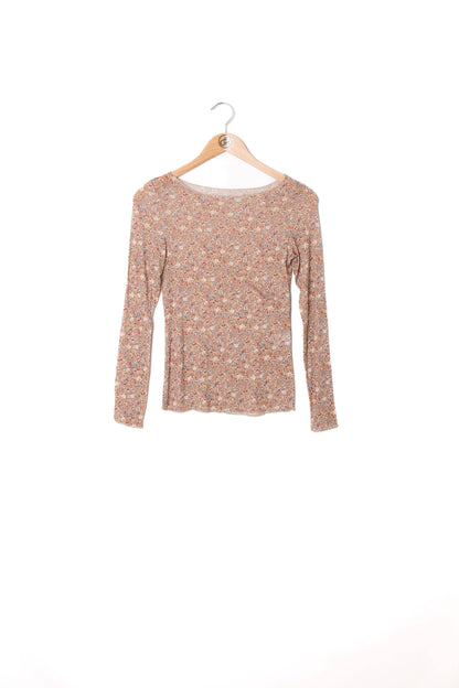 Große Größen Kaschmir-Top mit Liberty-Print