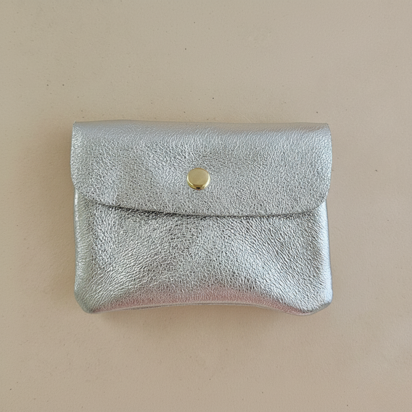 Kangoobis Leder-Geldbörse: Silber