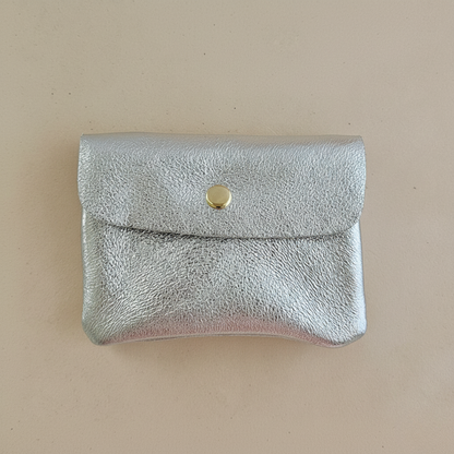 Kangoobis Leder-Geldbörse: Silber
