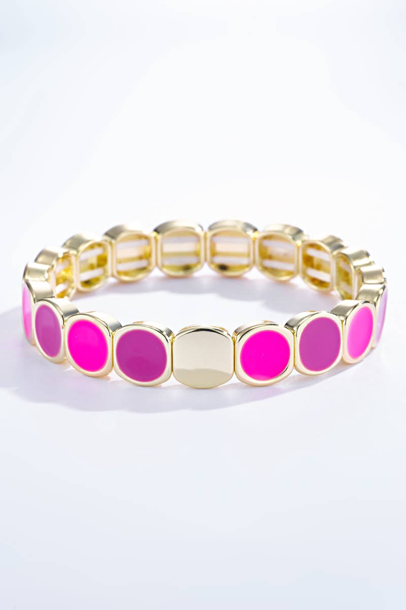Buntes Armband mit Elastik