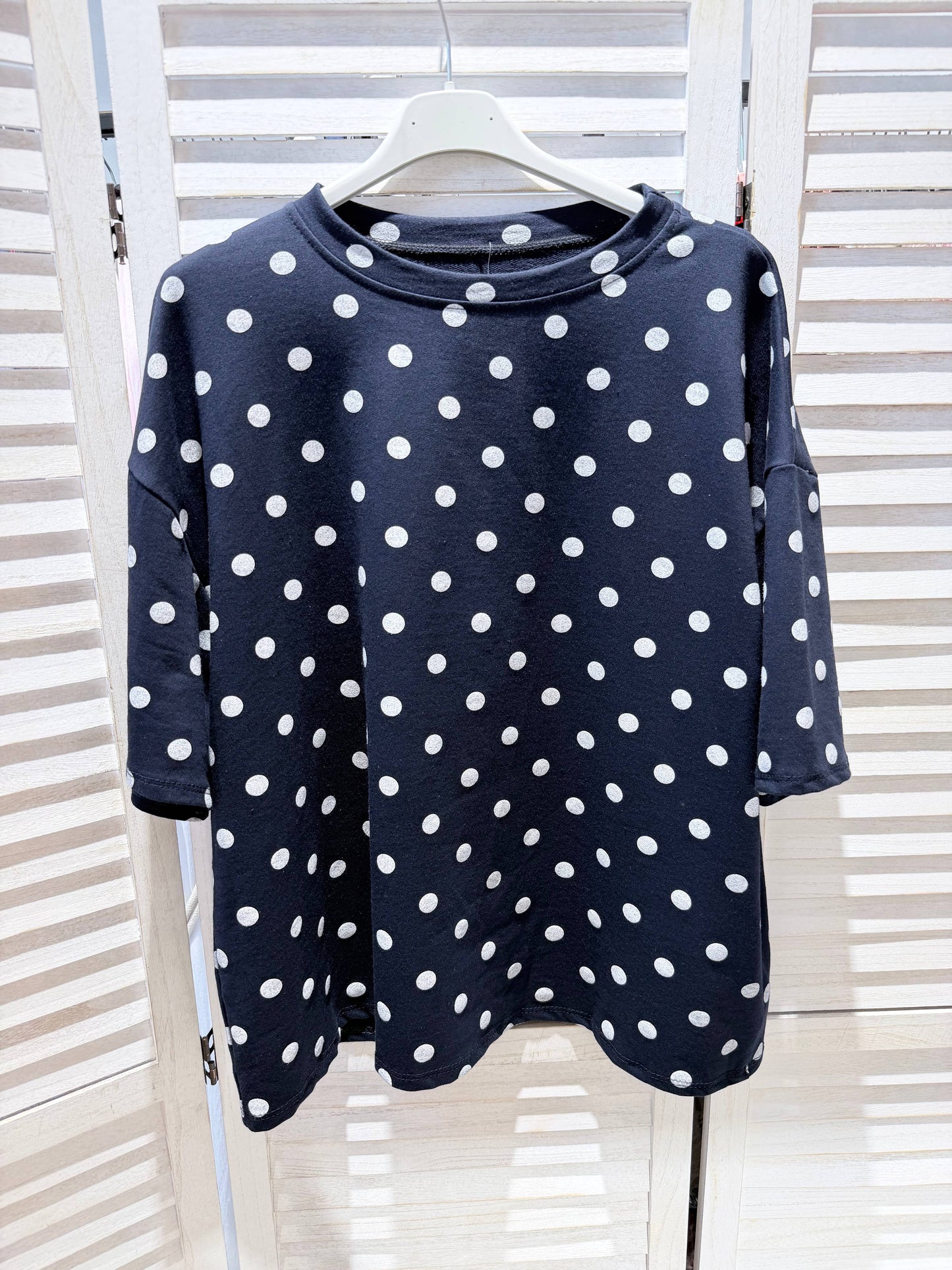 T-Shirt mit Polka-Dots