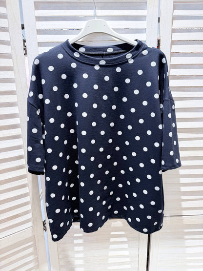 T-Shirt mit Polka-Dots