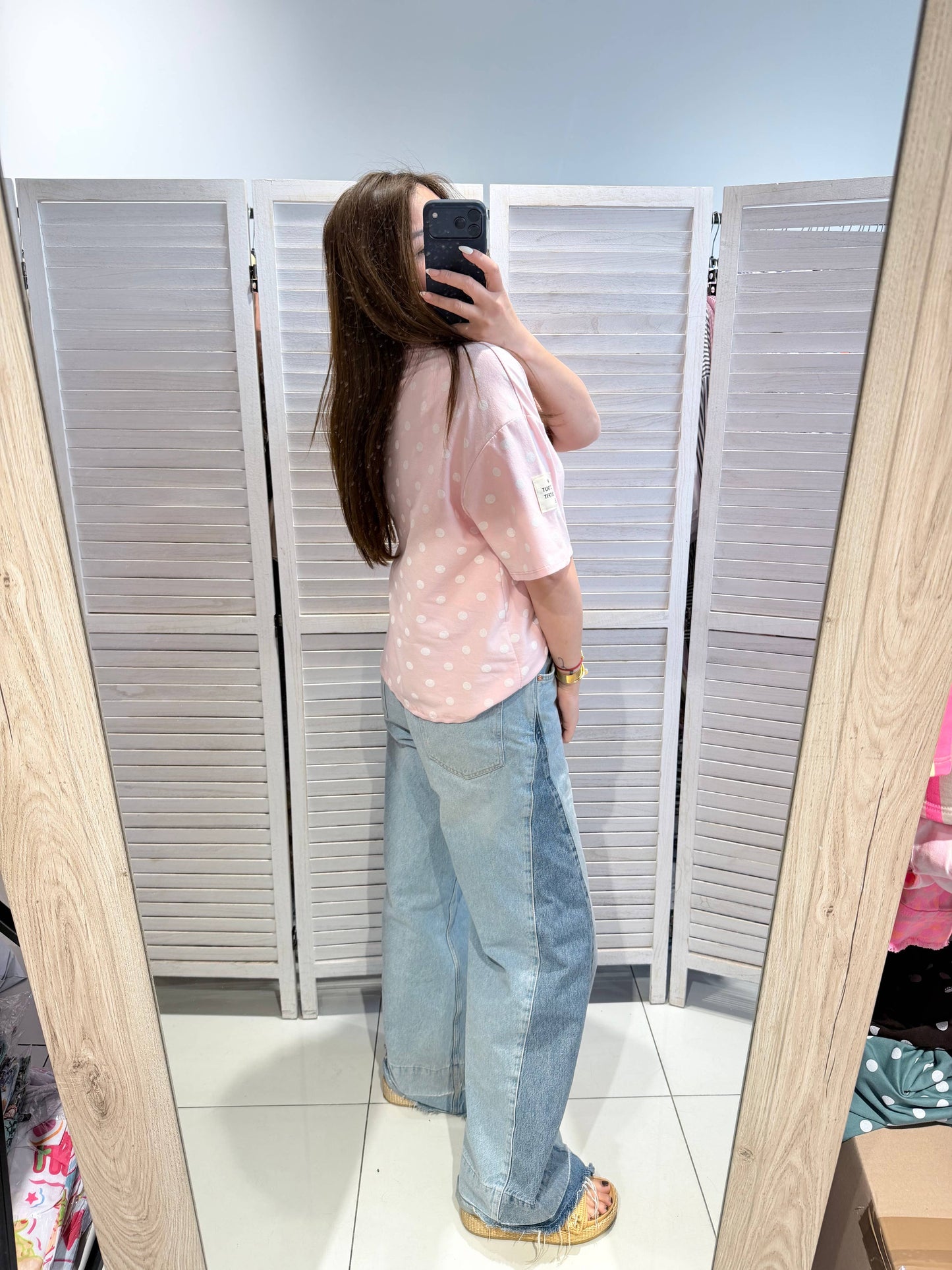 T‑Shirt mit Punkten