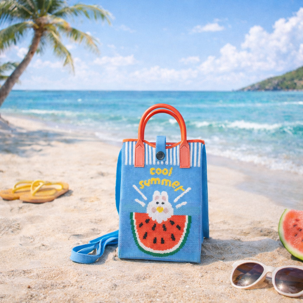 Pixie Bag Hase Sommer Wassermelone - Kleine Urlaubstasche Handytasche
